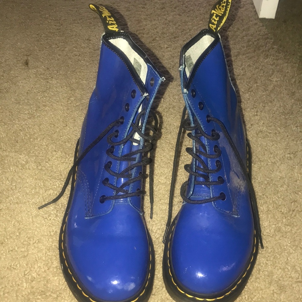 Blue patent Dr. Martens!